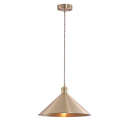Plafonnier Industriel Vintage en cuivre pour salle à manger et cuisine