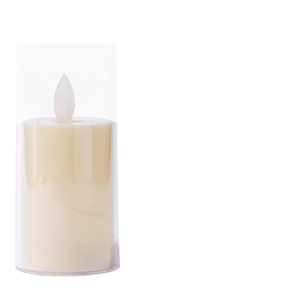TANGSIYANG Led Candles LED Candles Light Flameless Flickering Tealight Candle Lamp Decorative Decoration(5x12.5cm)