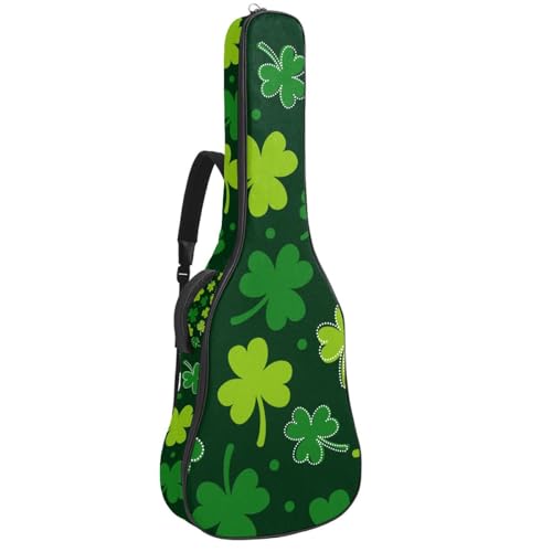 Housse guitare acoustique 109 cm trèfle - Cadeau idéal pour guitariste