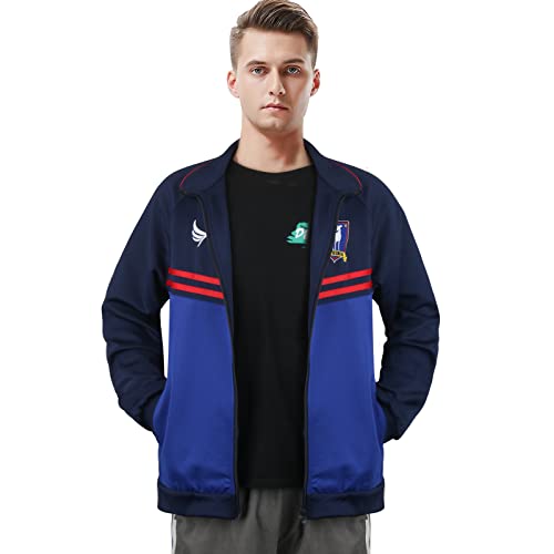 Meborist Mens Football Coach Costume Blue Jacket Pants Tracksuit Coat Soccer Suit Sportswear...