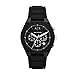 Produktbild Armani Exchange Watch for Men, Quarz-Chronographenwerk und 44mm Gehäusegröße mit Silikonarmband, Tiefschwarz und Weiß