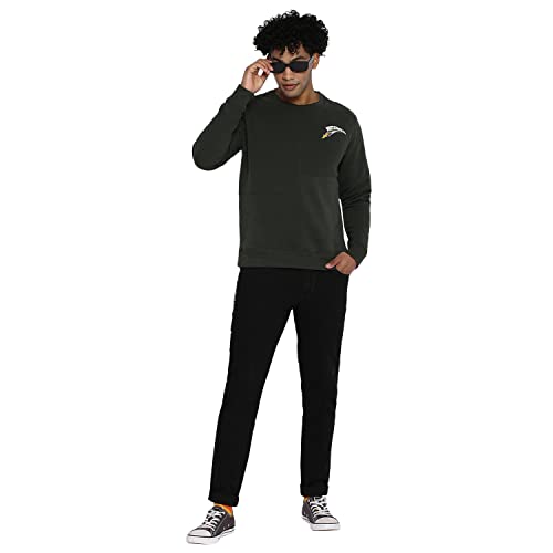 Image of Wrangler Men Deep Forest Knitted T-Shirts