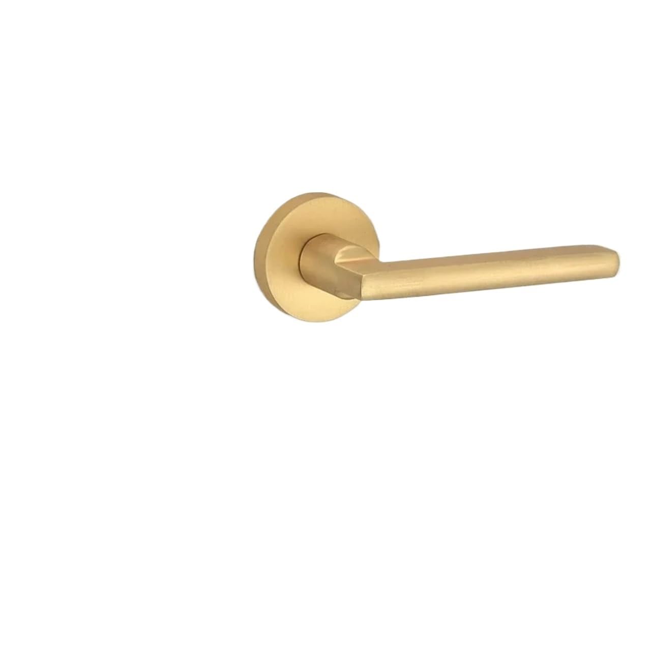 Sxolcoufoh Drawing Gold-B Magnetic Silent Indoor Black Split Handle Lock 1Pcs(Drawing Gold-B)