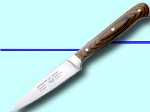 3er Set Schälmesser mit Block Eisvogel