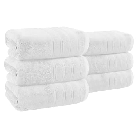 Velosso 6 Pack Ultra Soft Bath Towels Cover