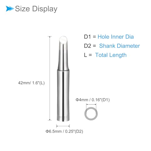 Image of Soldering Iron Tips, 4x6.5mm 900M-T-4C, Solder Tips Fine Soldering Gun Replacement Solder Welding - (Applications: for Soldering Irons Soldering Station), 10 Pieces