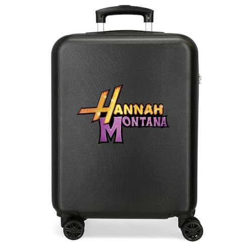 Valises de cabine Disney Montana rigide noir, bagage à main cabine compact et léger unique