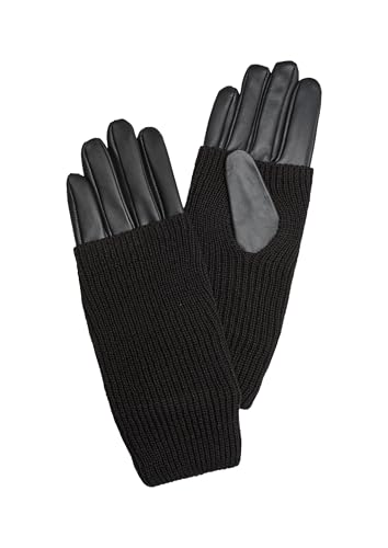Guantes s.Oliver femeninos con acabados de alta calidad en punto suave