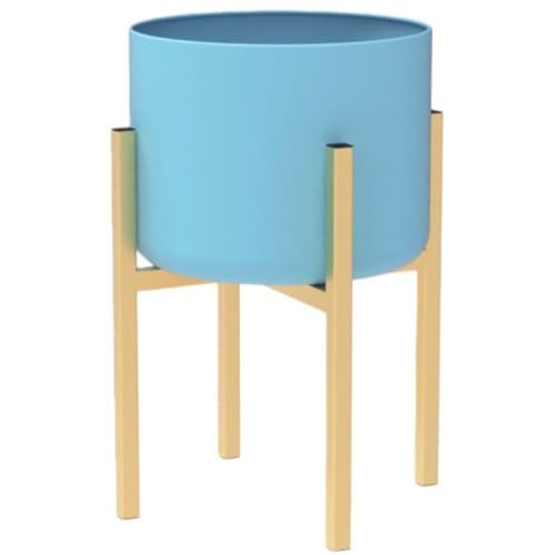 YWHT 北欧スタイルのフラワースタンド、シンプルな錬鉄製の植木鉢スタンド、造花の装飾品、床置き式、取り外し可能、幅調節可能、鉄製、根腐れ防止、防虫、頑丈、水はけがよく、通気性があり、屋外と屋内の観賞用植物に最適、家族のリビングルーム/バルコニー/ホテル用