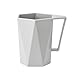 LLAAIT 1pc Simple Style Zahnbürstenbecher Durable Plastic Cup mit Griff Mehrzweck-Trinkbecher für Home Office Universal Travel Cup, Grau Multiuse Cup