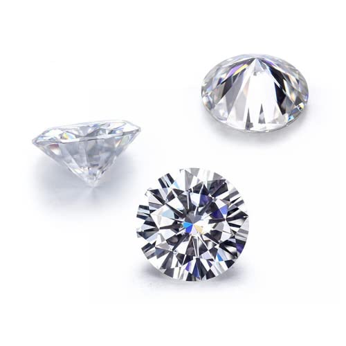 Loose Diamond, Moissanite Loose Stone D Colorless Brilliant Round Cut Vvs1 Gemstones For Pendant Ring Stud Earring Jewelry Making, 0.5Ct-5Ct With Certificate Of Authenticity, 1 Pcs (3) #TOP2