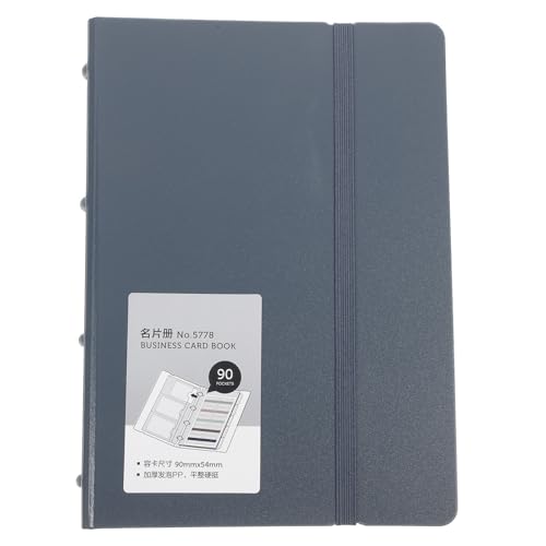 Portatarjetas de PP azul para tarjetas de visita y organizador elegante de oficina