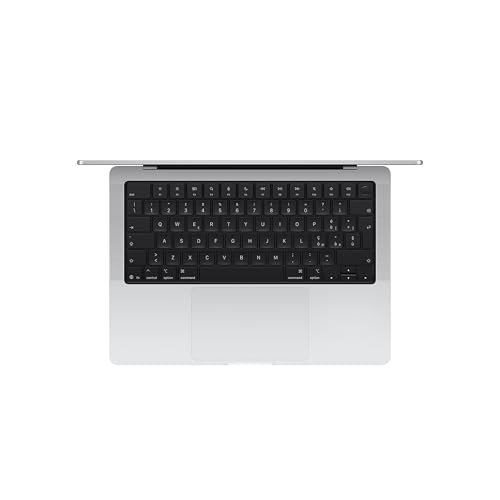2025 MacBook Pro Laptop con chip M5, CPU 10 core, GPU 10 core: progettato per  Intelligence, display Liquid Retina XDR 14,2", memoria unificata [24GB], SSD [1TB]; Argento - Notebook - Immagine 1