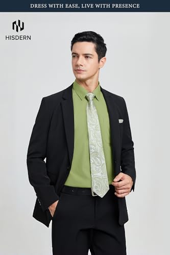 Camisa de vestir para hombre con corbata y pañuelo miniatura 3