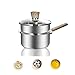 Quart rondel z pokrywką, garnek ze stali nierdzewnej, podgrzewacz do masła, garnek do mleka z koszem na parze, sitkiem, pokrywka, do kuchni, restauracji, gotowania, naczynia, mała patelnia (garnek z koszem na parze)
