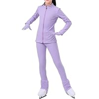 Ensemble Pour Patinage Artistique Gymnastique Danse Veste Matelassée À