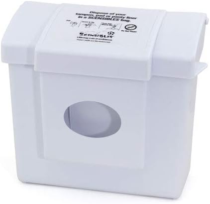 Scensibles Combination Dispenser Receptacle (with Scensibles Personal Disposal Bags and Receptacle Liner Bags)