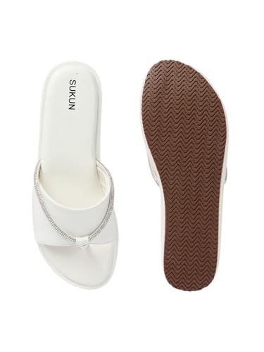 Image of Sukun 6801 Women's Wedge Heel Sandals Comfortable Cushioned Footbed Adjustable Anti-Slip Outsole Stylish & Elegant Design For Girls /Ladies
