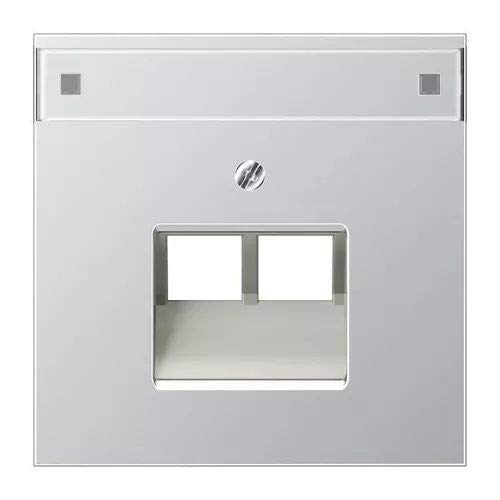 Cache pour Prise de raccordement IAE/UAE Jung AL2969-2NAUA Enjoliveur Double RJ45