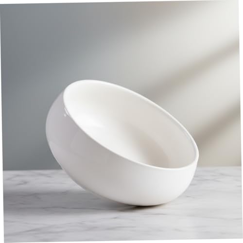 Bol de fleurs en céramique style pot de fleurs peu profond blanc - 4