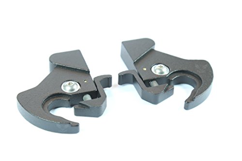 AIR-WING-MOTORS Travas giratórias com travas para Harley Davidson Sissy Bar verticais e bagageiros (