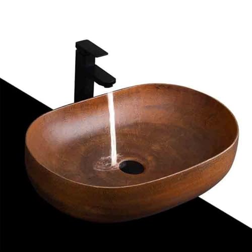 Lavabo petit modèle carré résistant pour petite salle d'eau - 8