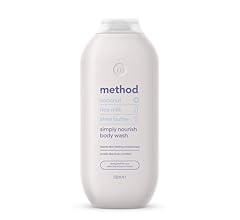 Method Body Wash, Simply Nourish, Shower Gel, Coconut, Rice Milk And Shea Butter Scent, Pack of 1, 532ml