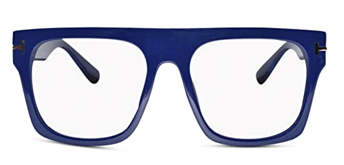 Image of LensKandy Zero Power Computer Glasses - Anti-Glare & Bluecut Wayfarer Eyewear for Men & Women - UV Protection, Eye Strain Relief,Lightweight & Blocks Harmful Rays