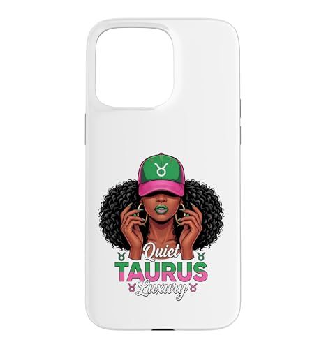 Quiet Luxury Taurus Afro Women Pink Green Cap Black Girl �X�}�z�P�[�X iPhone 15 Pro Max �p