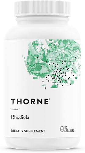 THORNE Rhodiola - Botanical Supplement for Stress Relief - Enhances Sleep and Mental Focus - 60 Capsules - 60 Servings