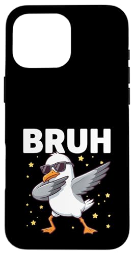 Bruh Dabbing Seagull �T���O���X �ʔ��� �y�������� ���킢������ �X�}�z�P�[�X iPhone 16 Pro Max �p