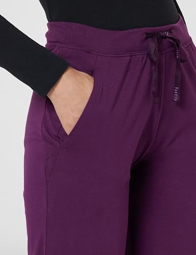 Image of Van Heusen Women's Cotton Lounge Pants | Drawstrings & Side Pockets | Cotton Stretch | Smart Tech Finish| Everyday Pyjamas | At Home Pyjamas | Style 55303