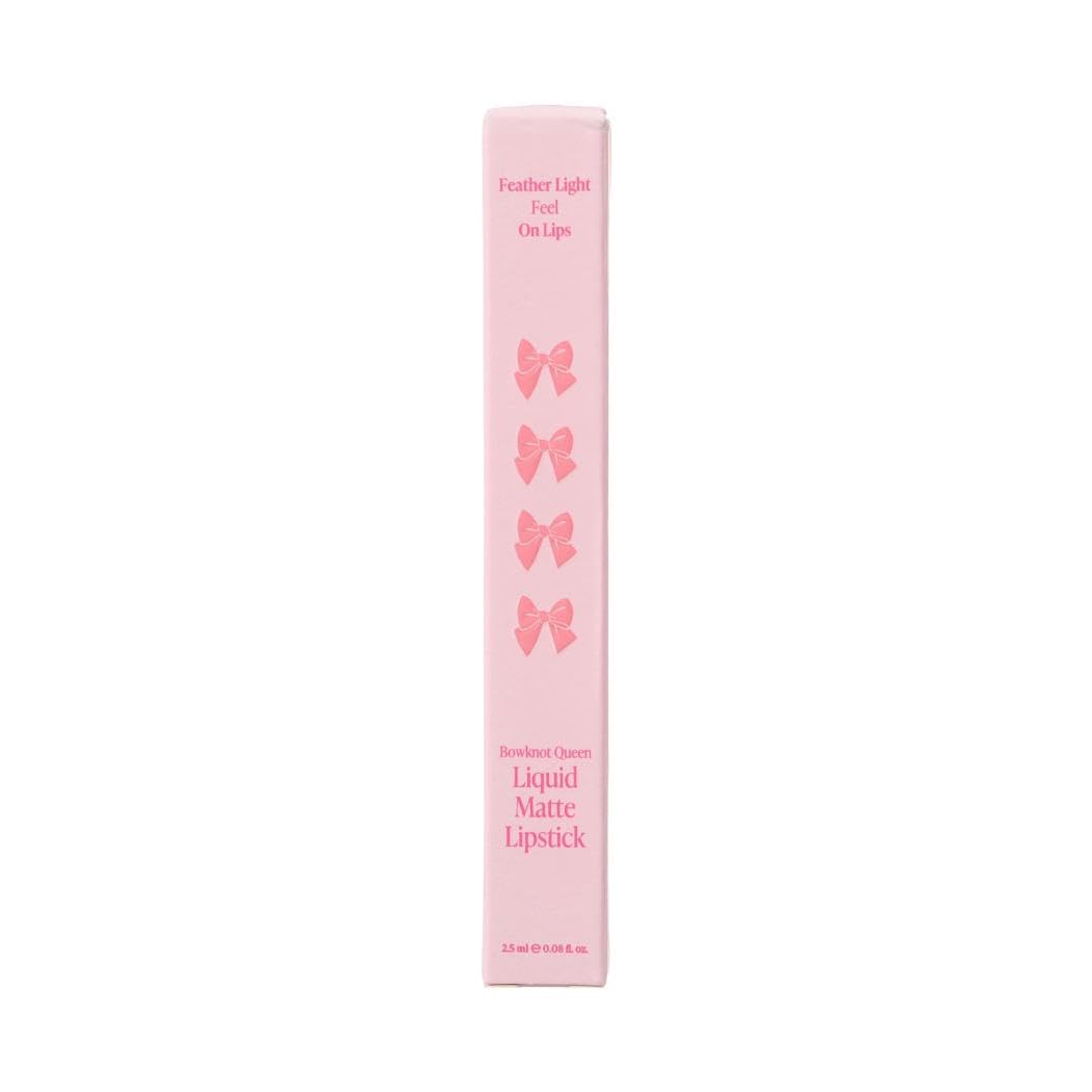 Miniso Bowknot Queen Liquid Matte Lipstick (06Pink Nude)-image-32