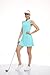 FREEYE Golf Dresses for Women Tennis Dress Pickleball Outfits Polo Dress Collared Dress Active Dresses with Shorts Navy Blue XL