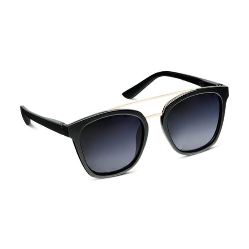 Peepers by PeeperSpecs Women's Palm Beach Oversized Polarized Sunglasses Square2