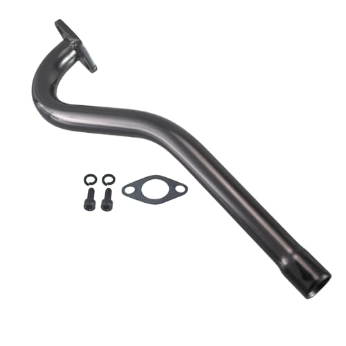 Image of Central long Exhaust Pipe For Coleman CT100U FRP GMB100 Predator 79cc 98cc 3HP Engine Mini Bike Gun-Black