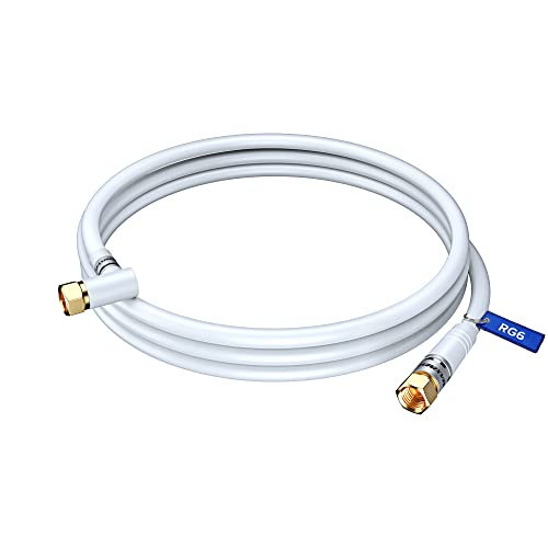 Coaxial Cable RG6 Coax Cord (3 Feet) Triple Shielded Wire ...
