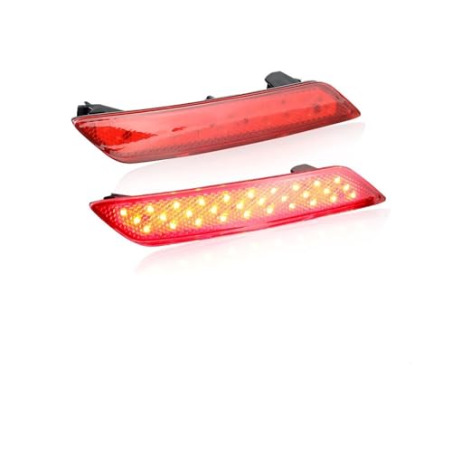 Feu antibrouillard arrière pour Civic Berline 2013-2015 réflecteur pare-choc rouge 2 pièces