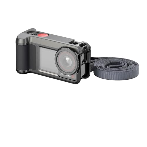 Image of SMALLRIG Street Grip Kit for DJI Osmo Action 5 Pro / 4 /3, Aluminum Cage with Shoulder Strap, Lens Protection Ring, Protective Frame with 1 /4 inch-20 Locating Holes, for Street Photography - 6371