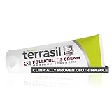 Terrasil Folliculitis Cream, Folliculitis Treatment of Ingrown Hair & Itching, Clinically Proven 1% Clotrimazole, Natural Ingredients, Scalp, Face & Body, Dermatologist Tested. (1.7 oz)