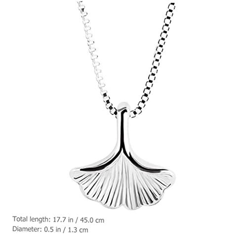 Collier Ginkgo chaîne de clavicule à offrir comme médaillon porte-bonheur - 6
