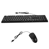 Clavier filaire simple : la souris a une réponse élevée et une lentille optique, et peut fonctionner librement sur la plupart des surfaces du bureau, accessoire informatique.