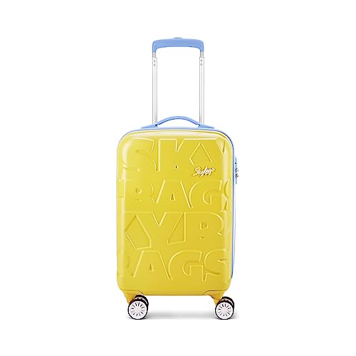 Skybags-Crest-Cabin-Hard-Luggage-55-cm-Polycarbonate-Luggage-Trolley-with-8-Wheels-and-TSA-Approved-Lock-Super-Lemon-Hydrangea-Unisex