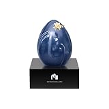 Pietro Macellaro Uovo di Pasqua Artigianale 500g Cioccolato Al Latte Piura Perù 42% Cacao – Decorazione Blu Universe – Bean to Bar