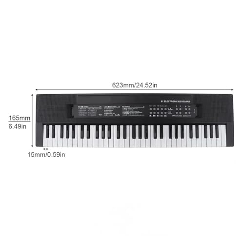 Clavier Électronique Piano 61 Touches USB Clavier D’orgue De Musique Numérique Avec Microphone - Les Beatles, Paul McCartney, John Lennon, RIngo Starr, George Harrison Clavier Électronique Piano 61 Touches USB Clavier D'orgue De Musique Numérique Avec Microphone – Image 6