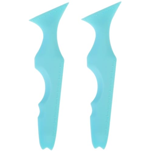 CALLARON 2Piezas Plantilla De Guía De Delineador De Ojos De Silicona Herramienta De Maquillaje Multifuncional Para Sombras De Ojos y Práctico y Color