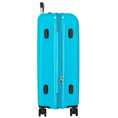 Valise soute légère Roll Road Menorca turquoise 46x65x24cm extensible - 4