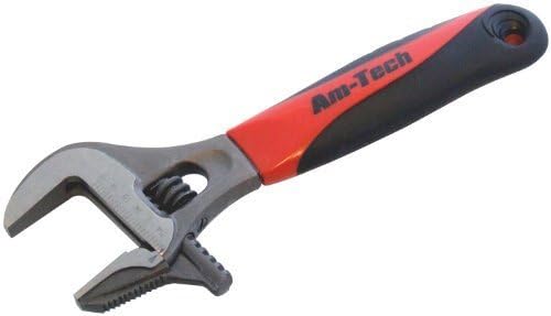 Amtech 2-In-1 Adjustable/ Pipe Wrench With Wide Jaw by Am-Tech