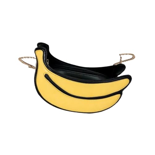 Sacoche pour téléphone portable banane en cuir PU Valiclud avec chaîne pour femme