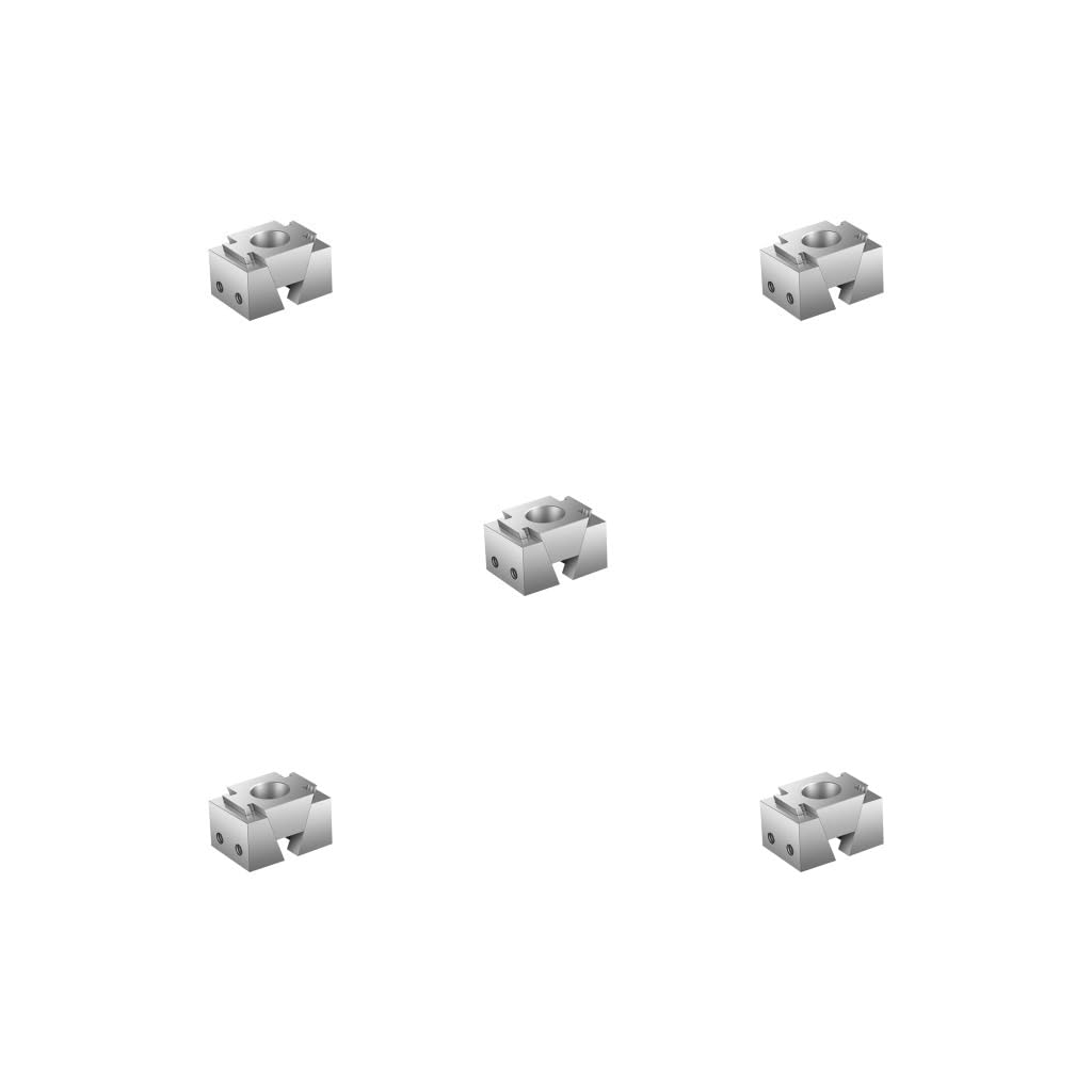 5 Set Ok Fixture Steel Tabletop Clamping Block for Soldier Models Sculpture Crafts M12